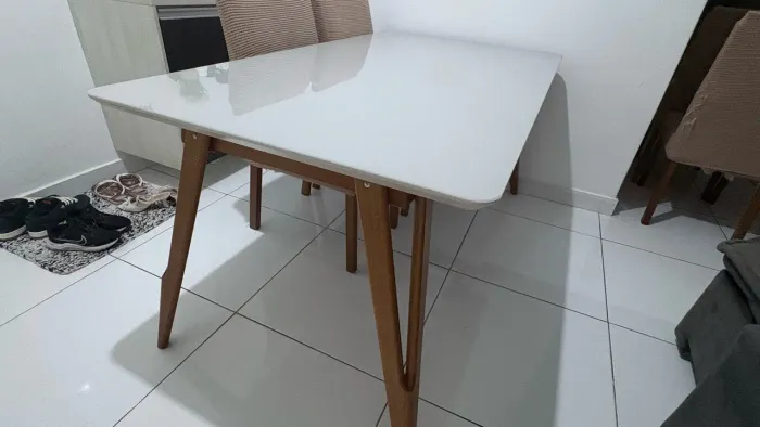 Mesa de vidro temperado 8 lugares