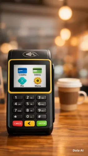 Maquininha de Cartão Barata | Aceita Pix, Crédito e Débito | Pronta Entrega 