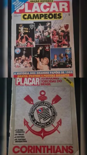 2 REVISTAS PLACAR DO ANO DE 1.988 e 1.989