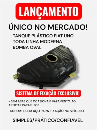 TANQUE FIAT UNO BOIA OVAL 92/06 - 55L -  LINHA MODERNA