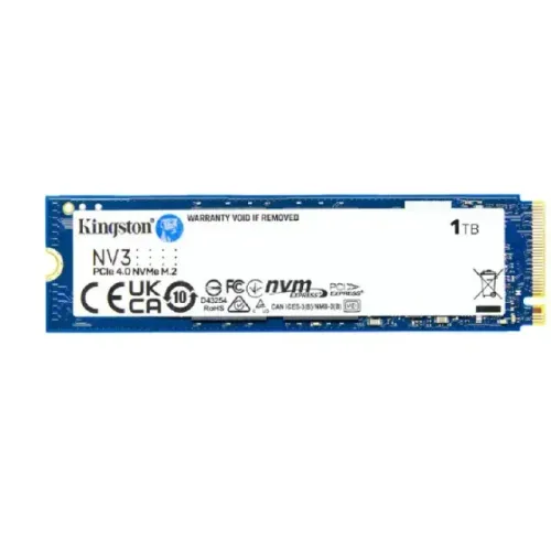 NOVO - LACRADO - SSD Kingston 1TB Nv3 M.2 Nvme PCIe 4 Leitura 6000MB/s Gravação 4000MB/s