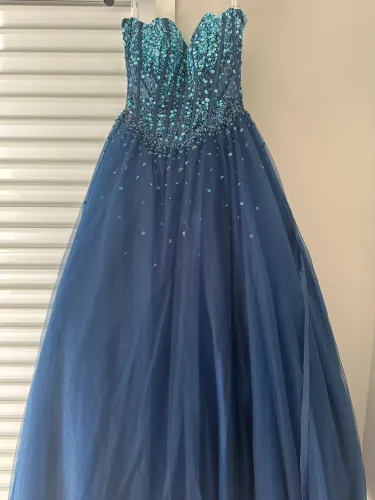 Vestido azul debutante - 15 anos