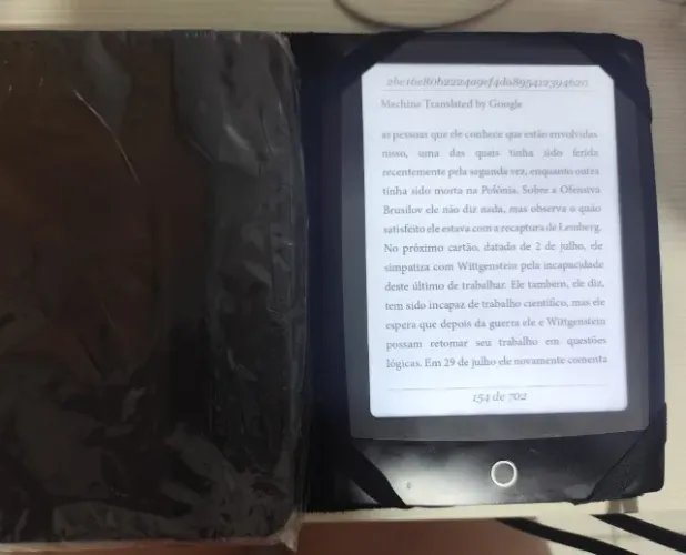 E-reader LEV Saraiva + 2 Capas + Cabo + Cartão 8GB