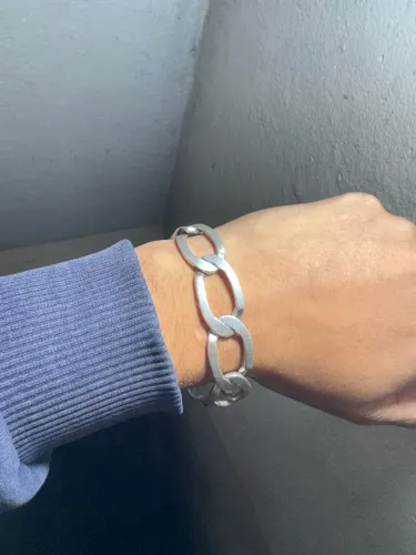 PULSEIRA DE PRATA 925 MACIÇA - 49G | FECHO GAVETA