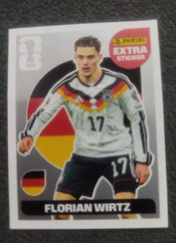 Figurinha Legend Extra Sticker Florian WIRTZ Copa do Mundo 2026 Panini Original - PRATA
