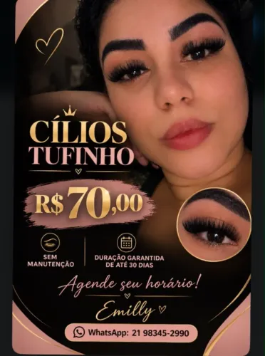 CÍLIOS TUFINHO 70 reais
