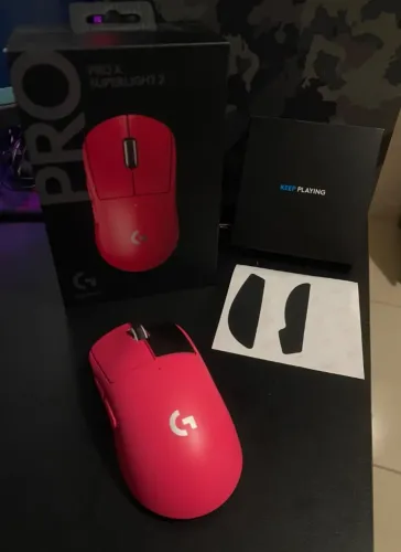 Logitech G PRO X Superlight 2 Magenta - 4 Meses de Uso | Nota Fiscal e Caixa Completa