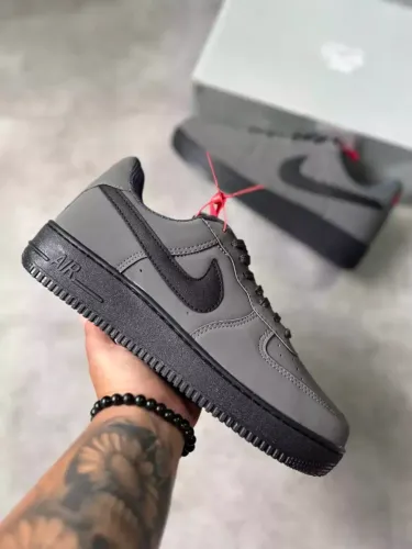 Tênis Nike Air Force Grafite/Preto - Nobuck Masculino