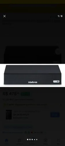 Vendo 2 DVRs 4 canais + 1 IP Intelbras sem HD.