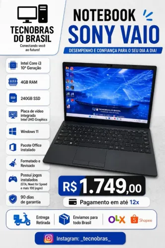 Notebook Sony Vaio i3 11ª