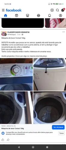 Máquina de lavar Consul 16kg