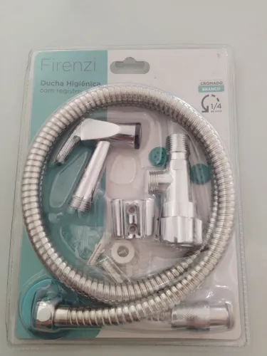 Ducha higiênica metal cromado com registro