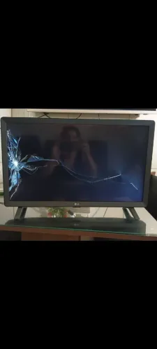 Tv lg 32 com displey quebrado sem queda