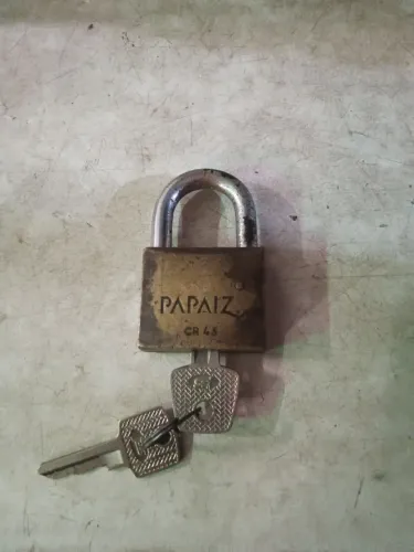 Cadeado papaiz 45 2 chaves