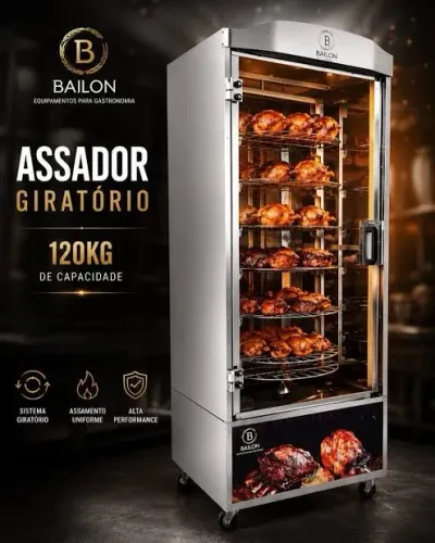 AL - Assadeira de Frango/Carne Bailon 120kg/160kg