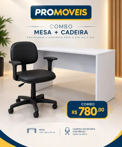 Combo mesa + cadeira