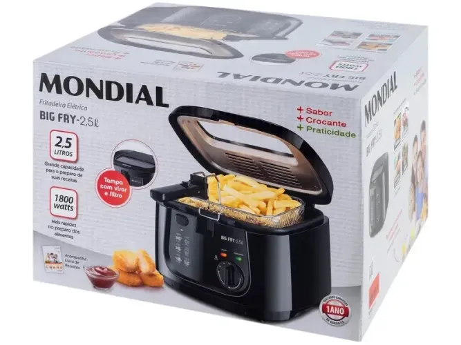 Fritadeira Elétrica Mondial BigFry 2,5 L