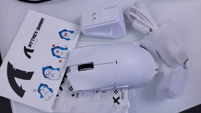 Mouse Gamer Attack Shark X11 Branco 100% NOVO + BRINDE