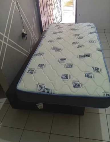 Cama box Solteiro Ortobom Colchão+Base