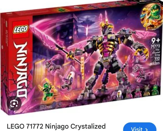 Lego Ninjago the crystal king o rei cristal 71772 sem caixa e sem manual lacrado original