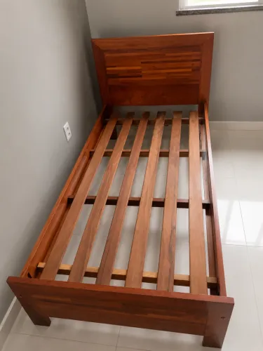 Cama solteiro RÚSTICA