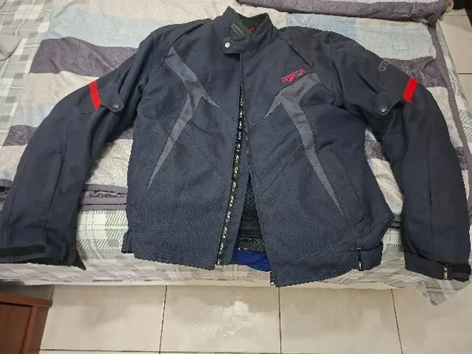 Jaqueta Motociclista Forsa 3XL Impermeável com Forro Térmico e Protetor Dorsal