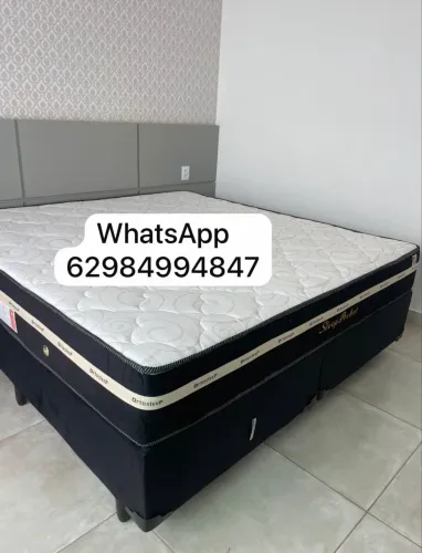 Cama box molas ensacadas super king ate 10x sem juros
