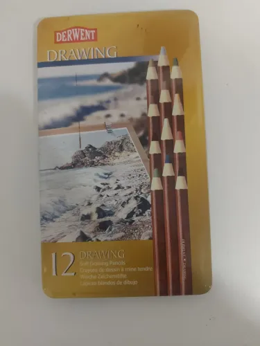 Derwent Drawing Pencils 12 Tin Importado!