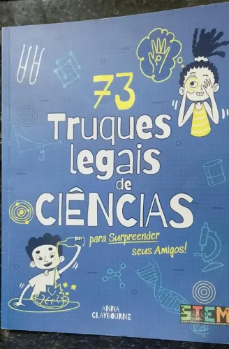 Livro 73 truques legais de ciências para surpreender seus amigos, 128 páginas