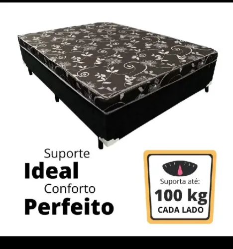 Cama box casal seminova