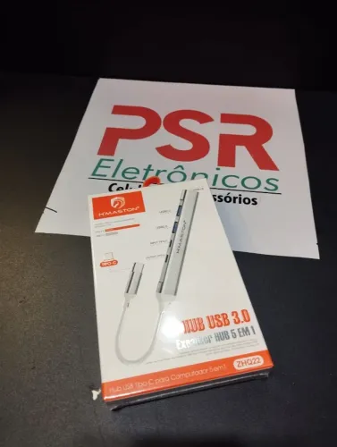 Hub Usb Tipo-c Para Computador 5 Em 1