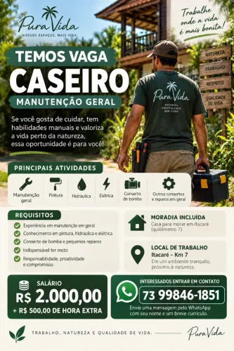 Caseiro manutenção em geral, Itacare