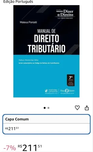 Manuel de Direito Tributario - Mateus Pontalti
