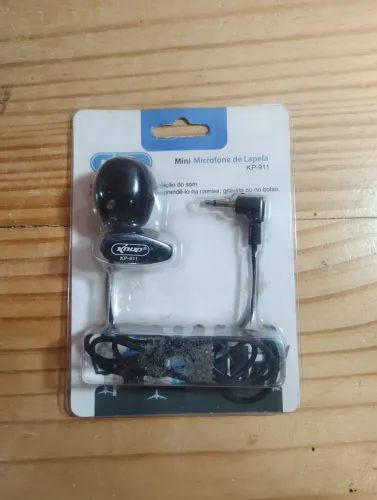 Mini microfone de lapela KP-911
