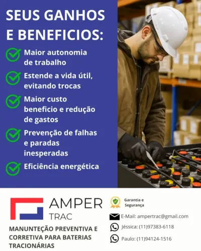 Manutenção e reforma de baterias