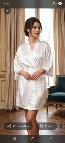 Robe de cetim RECCO