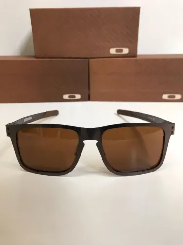 óculos de sol oakley holbrook metal brown lentes polarizadas