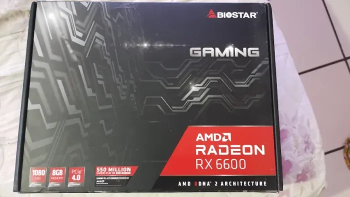 Placa-de-vídeo AMD Rx6600 seminova