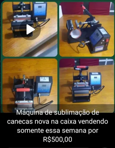 Vendo máquina de sublimação em canecas