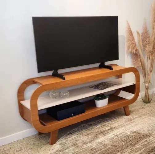 Rack para TV Siena 133 Cinamomo Claro