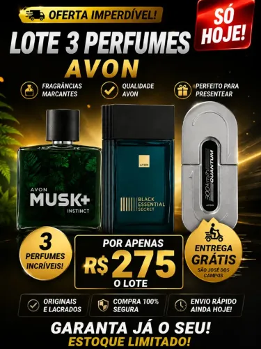 Lote 3 Perfumes Masculinos Avon