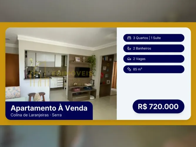 Exclusivo apartamento em Colina de Laranjeiras, perto de tudo que você precisa!