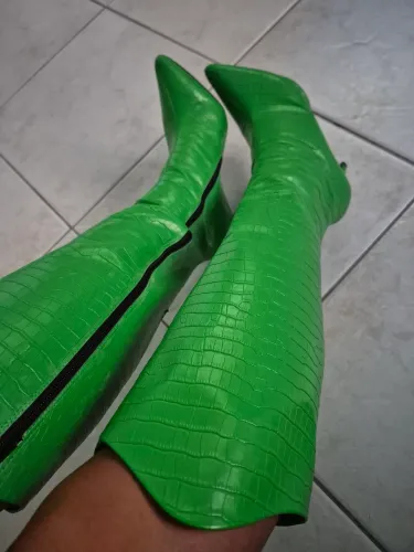 Bota Cano Alto Verde 38