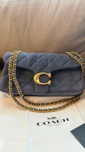 Coach tabby 26 em suede azul