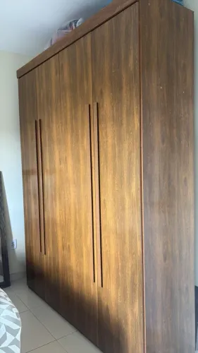 Guarda Roupas Marrom MDF 4 portas