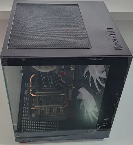 Pc gamer Ryzen 5 5600 GT+ placa de vídeo RX 6600 8GB + 16 GB de RAM