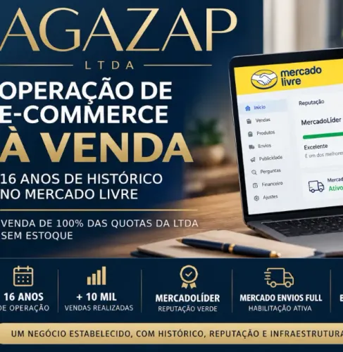 Empresa de E-commerce à Venda | Mercado Livre | MercadoLíder 