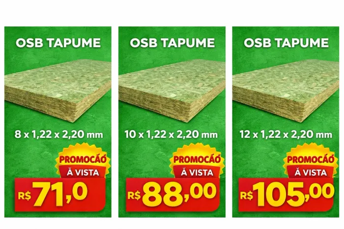 PROMOÇÃO DE TAPUME  8mm 10mm 12mm