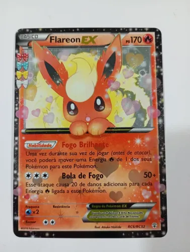 Carta Pokémon Flareon EX - RC6/RC32