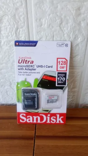 Cartão de memória SanDisk 128gb